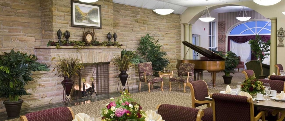 Design for Dementia Care That Feels Like Home interior of dining area.