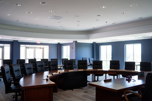 A meeting room in the new Shenandoah Valley Electric Cooperative facility.